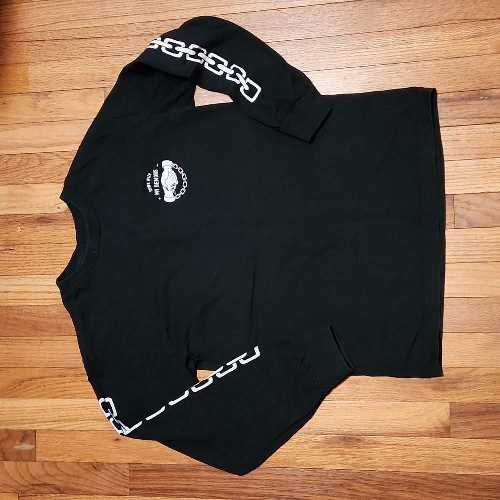 Sketchy Tank Down with my demons long sleeve t shirt size small